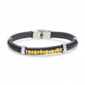 Men's Natural Stone Steel Bracelet 12267