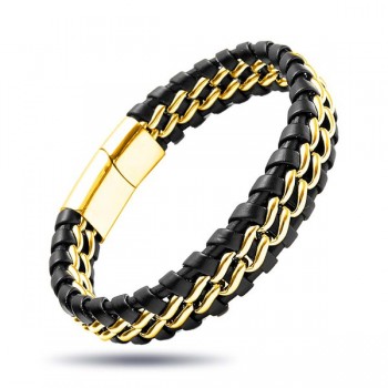 Leather and chain bracelets 11978