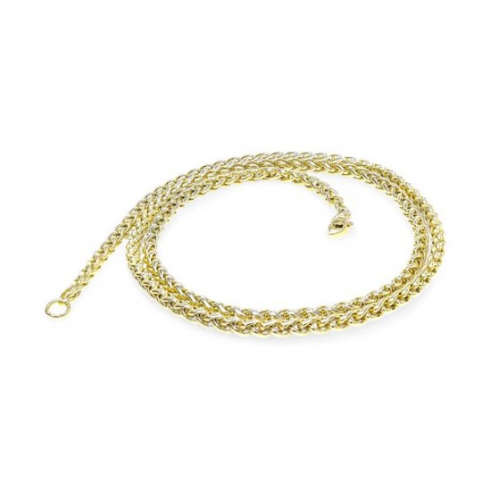 Sarı Renk Çelik Kolye 4Mm