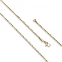 Sarmal Halat Çelik Kolye 2mm