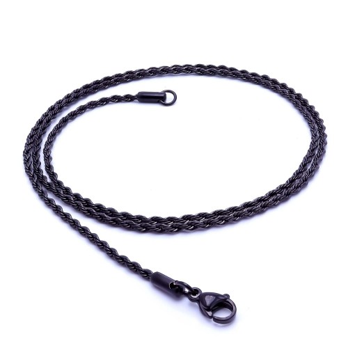 Sarmal Halat Çelik Kolye 2mm