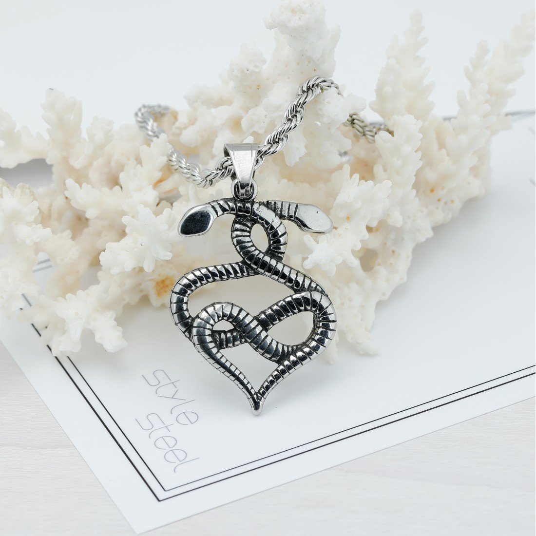 Toptan Sarmal Yılan Çelik Kolye Ucu Fiyatları