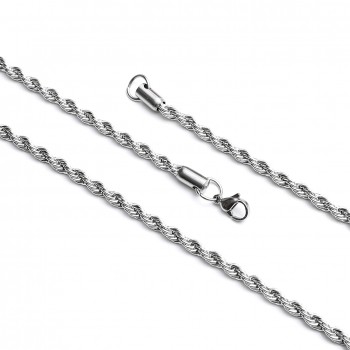 Sık Sarmal Büyük Boy Çelik Kolye Modeli