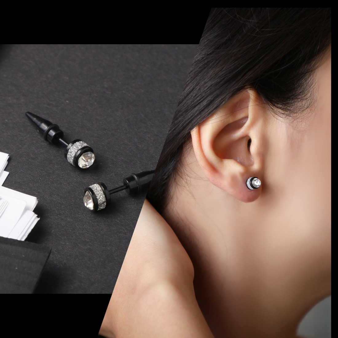 Toptan Simli Tek Taş Sivri Küpe Fiyatları