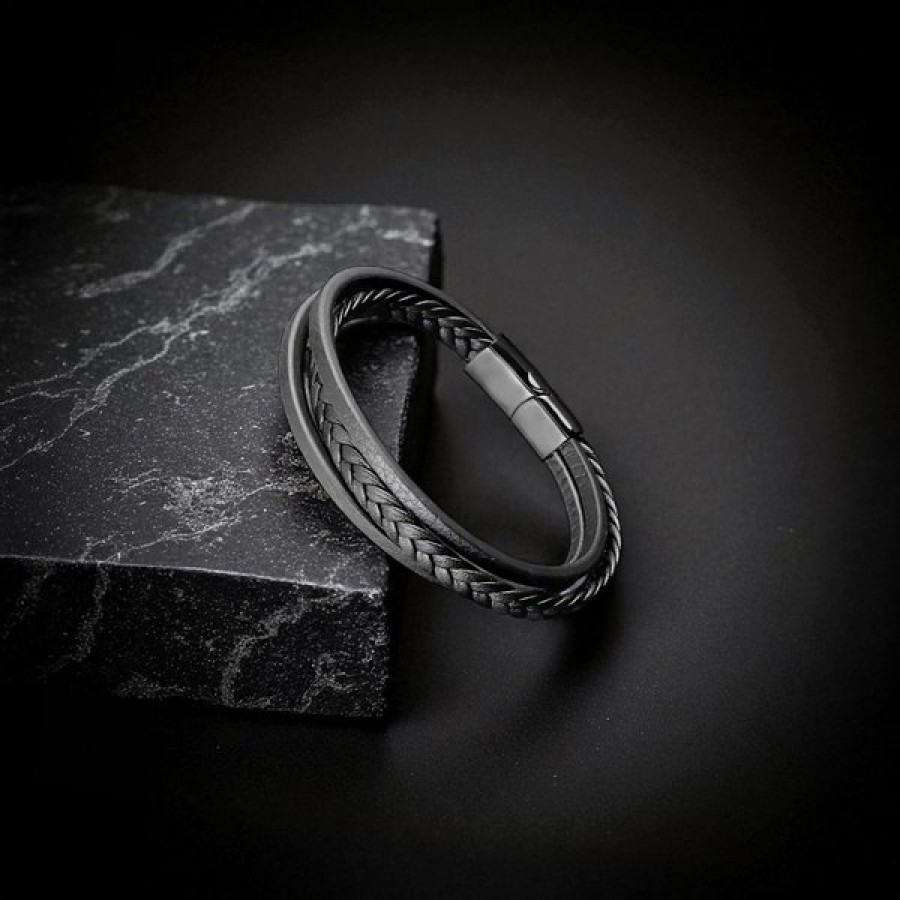 Men's Leather Bracelet 13831