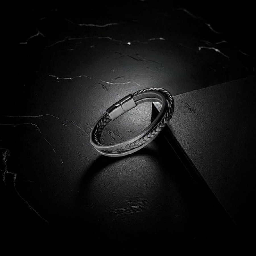 Men's Leather Bracelet 13831