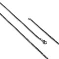 Siyah Renk Çelik Kolye 2.5Mm