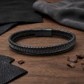 Siyah Renk Çoklu Deri Bileklik