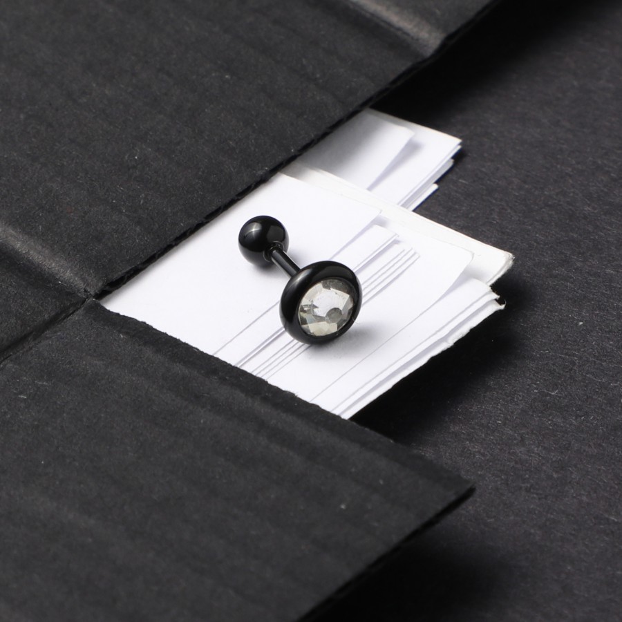 Toptan Siyah Tek Taş Piercing Fiyatları