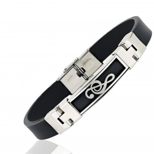 Sol Anahtarı Çelik Bileklik