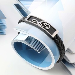 Sol Anahtarı Nota Çelik Bileklik