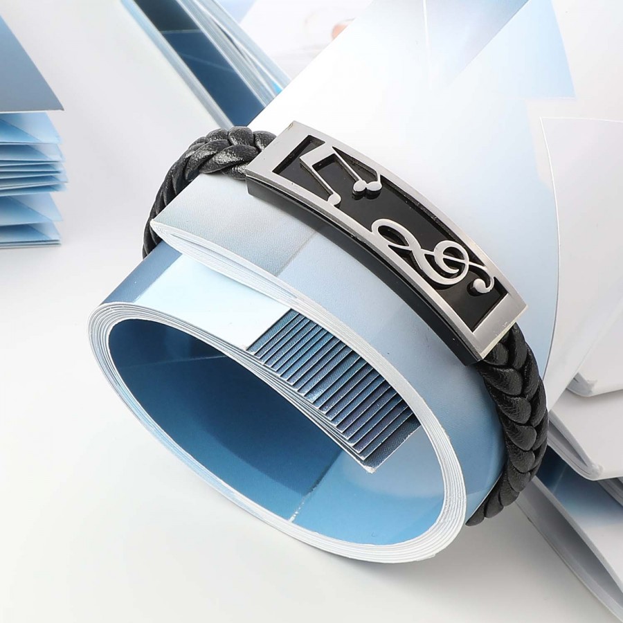 Toptan Sol-Fa Anahtarı Nota Çelik Bileklik Fiyatları