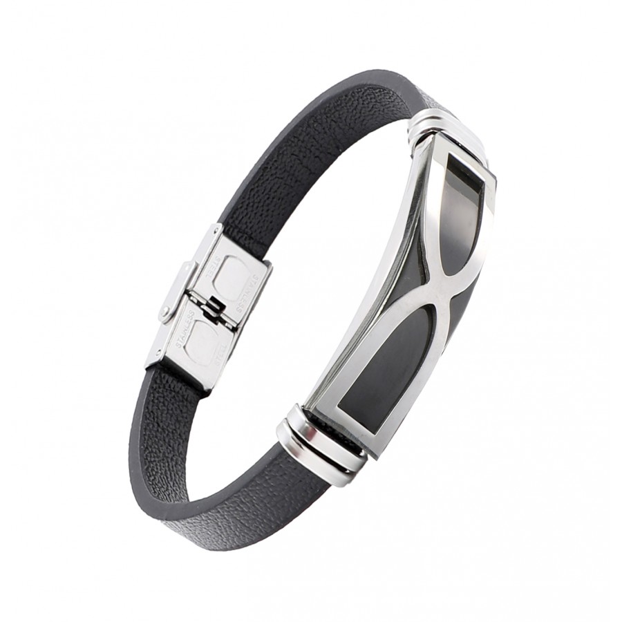 Toptan Sonsuzluk Motifli Erkek Çelik Bileklik Fiyatları