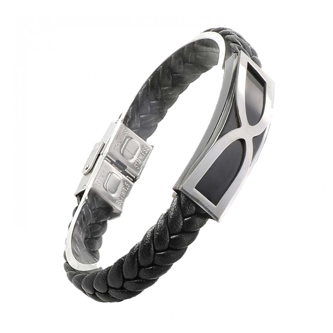 Toptan Sonsuzluk Motifli Erkek Çelik Bileklik Fiyatları