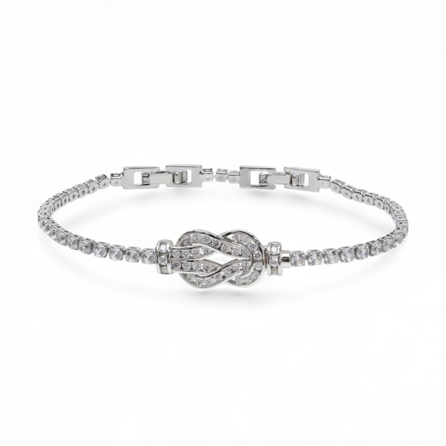 Sonsuzluk Zirkon Taşlı Suyolu Bileklik