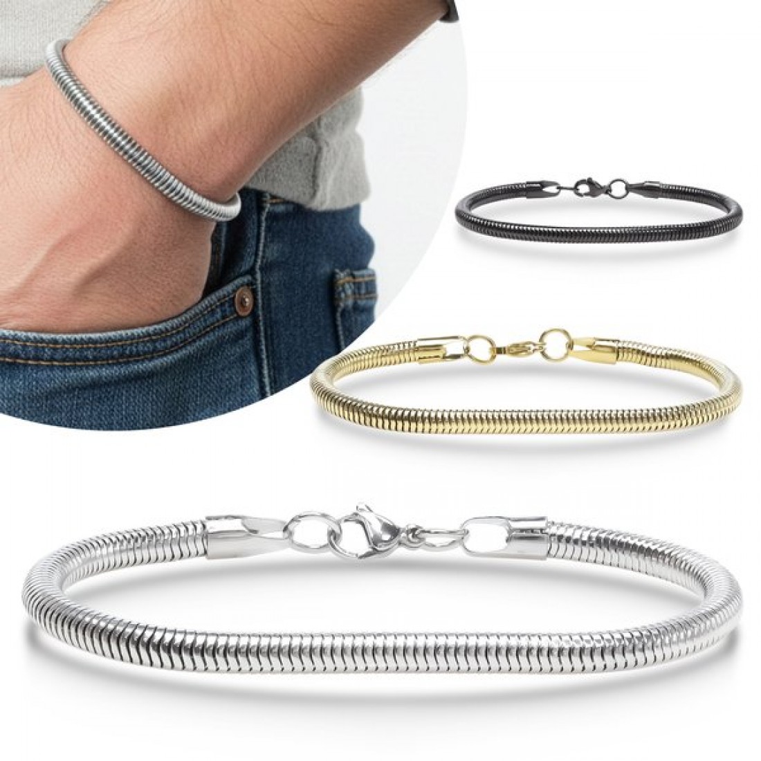 Men's Full Steel Bracelet 13944