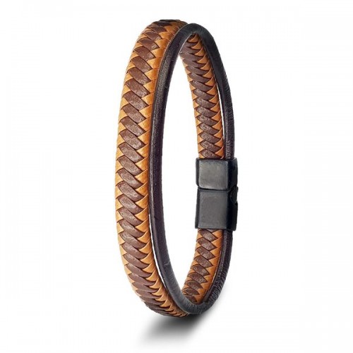 Taba Kahve Renk Çoklu Deri Bileklik