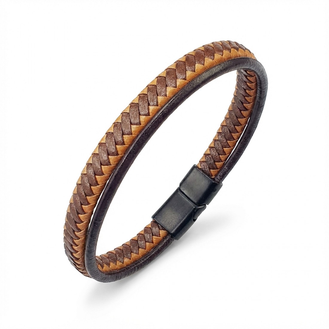 Taba Kahve Renk Çoklu Deri Bileklik