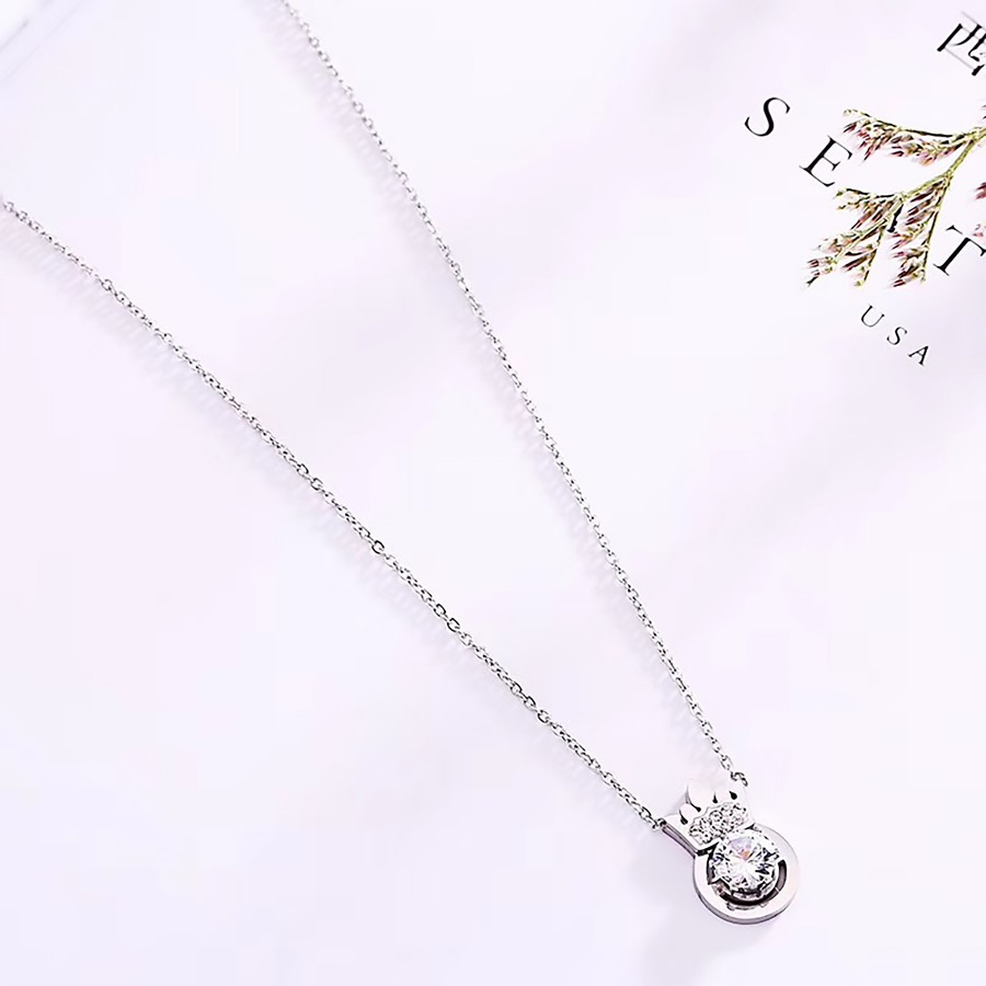 Toptan Taşlı Bayan Çelik Kolye Fiyatları