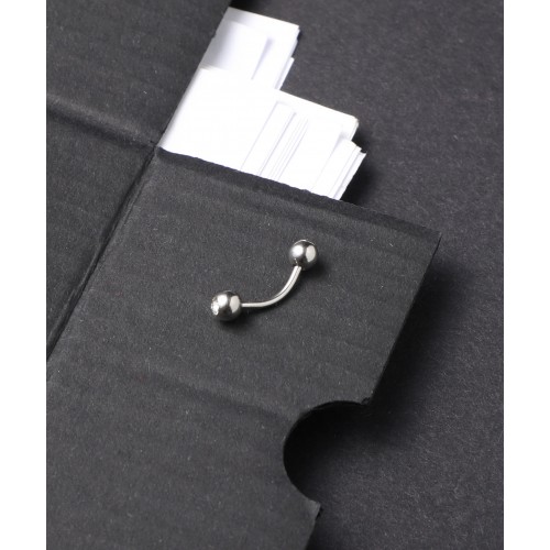 Taşlı Top Kaş Çelik Piercing