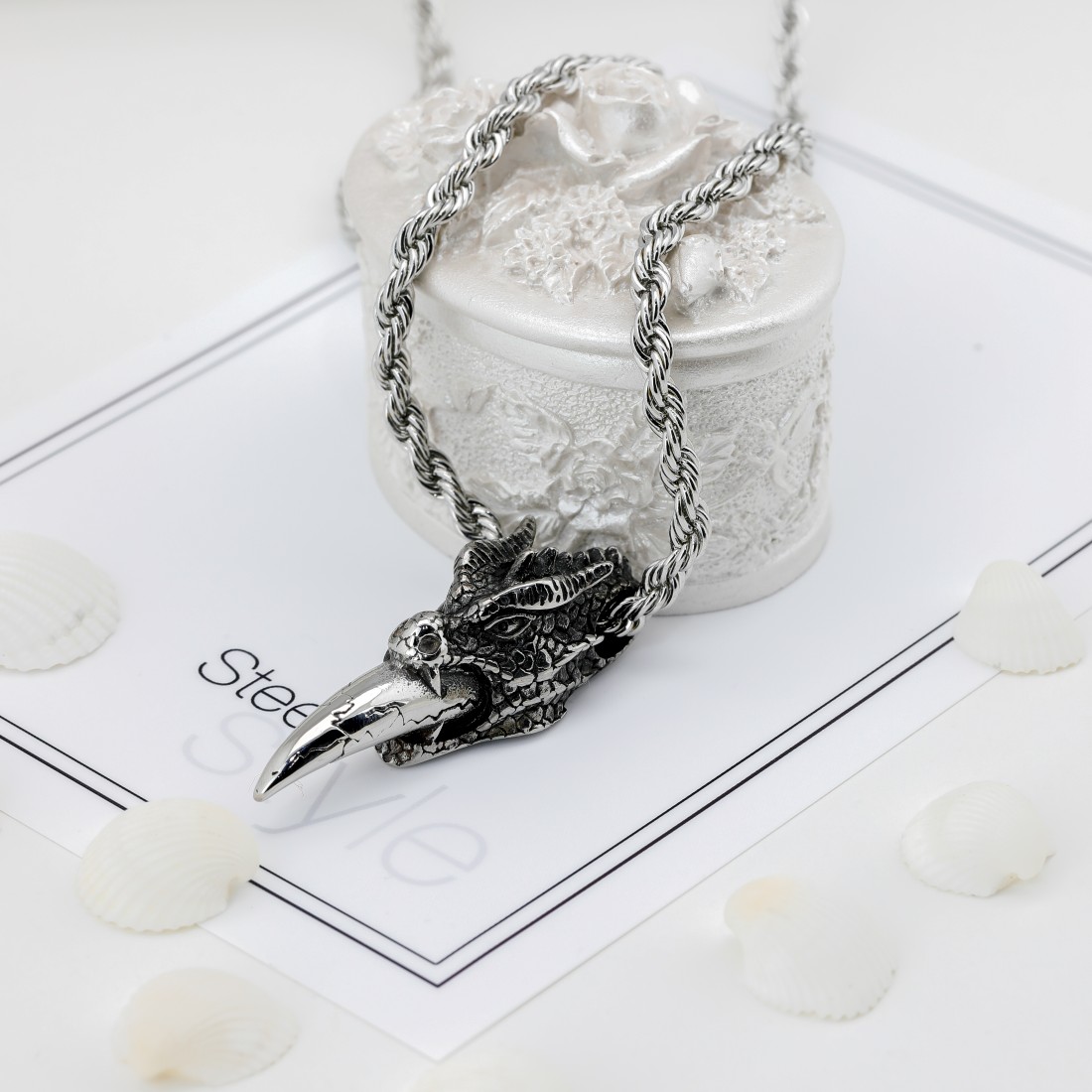 Toptan Tianlong Ejder Çelik Kolye Ucu Fiyatları