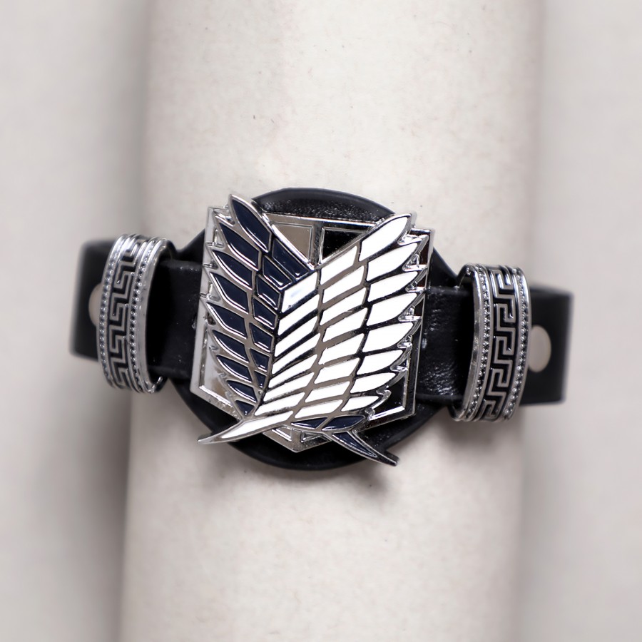 Toptan Titan Bilezik Scout Alay Anime Deri Bileklik Fiyatları