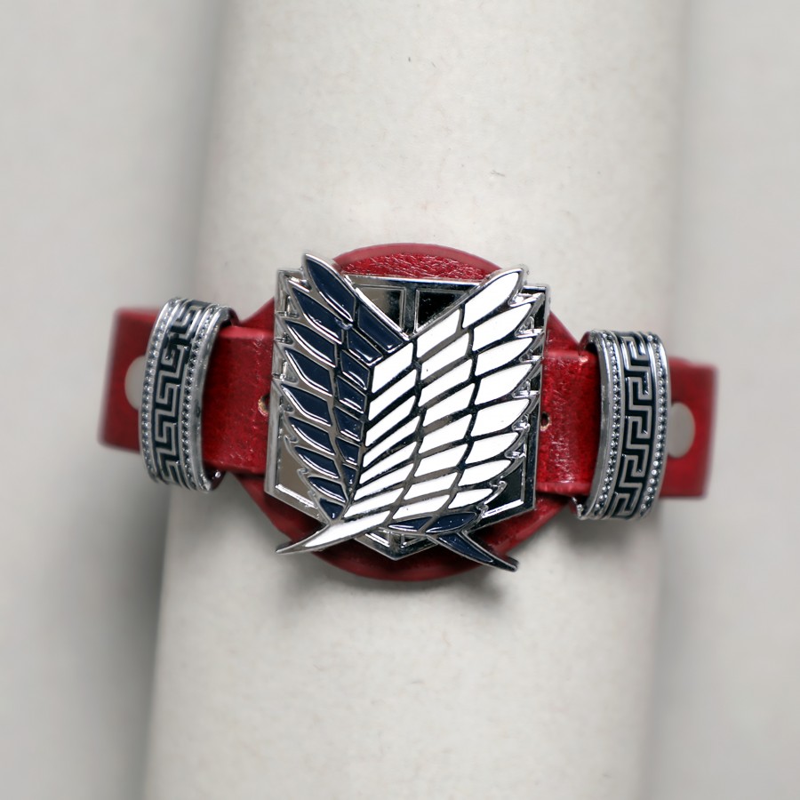 Toptan Titan Bilezik Scout Alay Anime Deri Bileklik Fiyatları