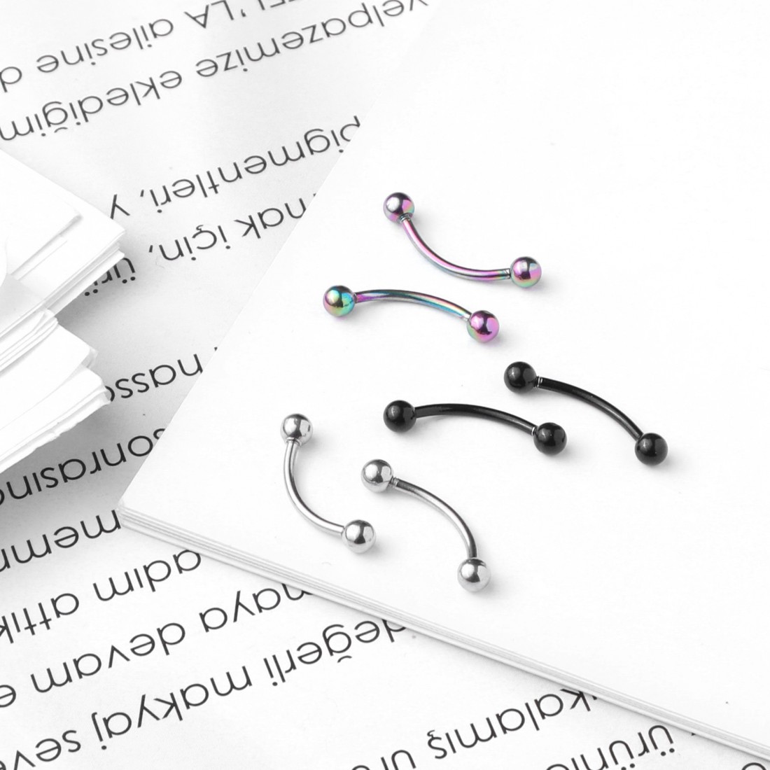 Toptan Top Uçlu Kaş Piercing Fiyatları