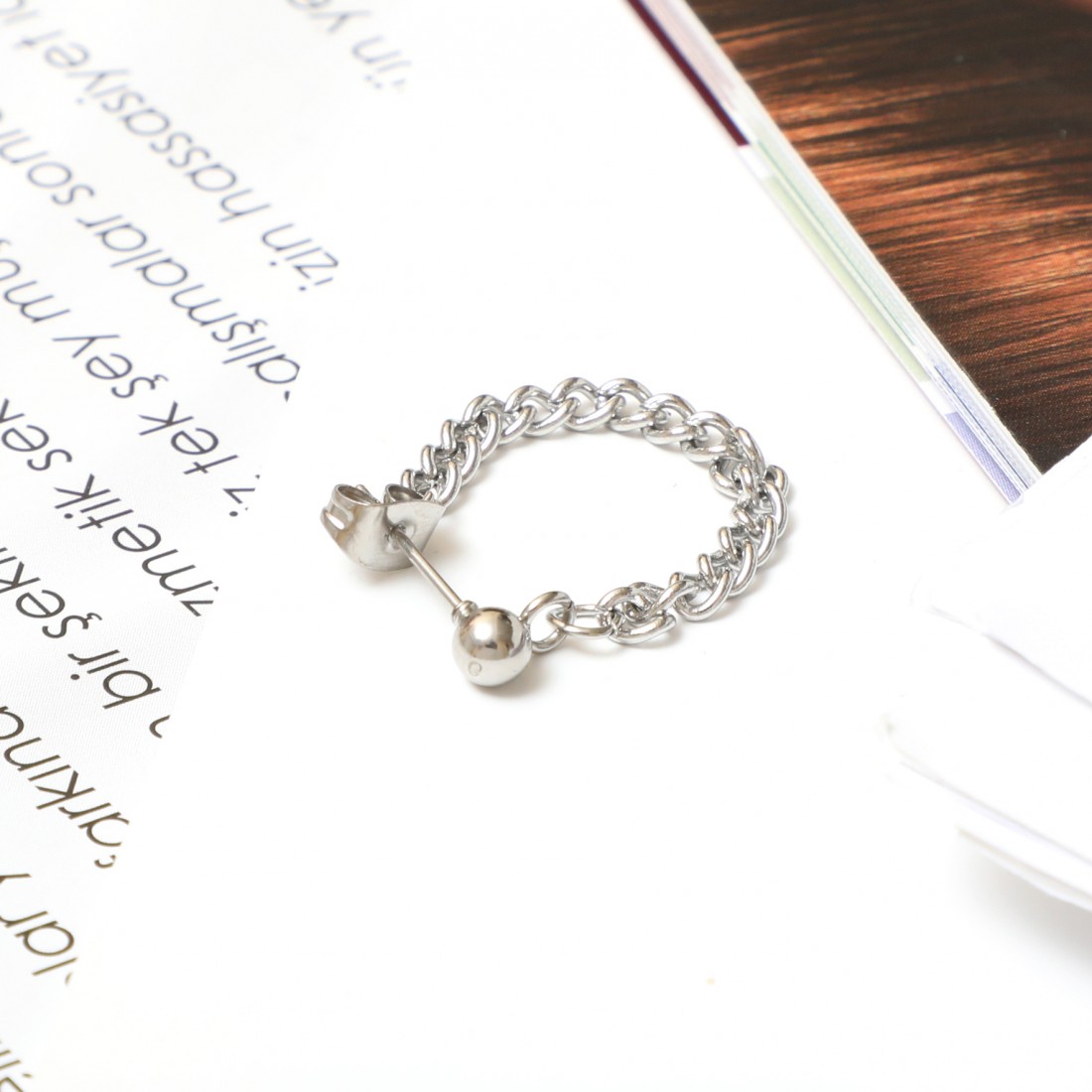 Toptan Top Zincirli Çelik Küpe Fiyatları