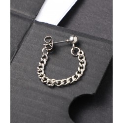 Top Zincirli Çelik Küpe