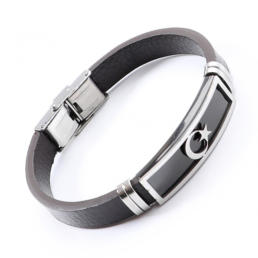 Türk Bayraklı Çelik Bileklik