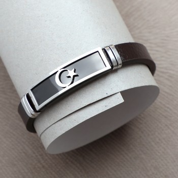 Türk Bayraklı Çelik Bileklik