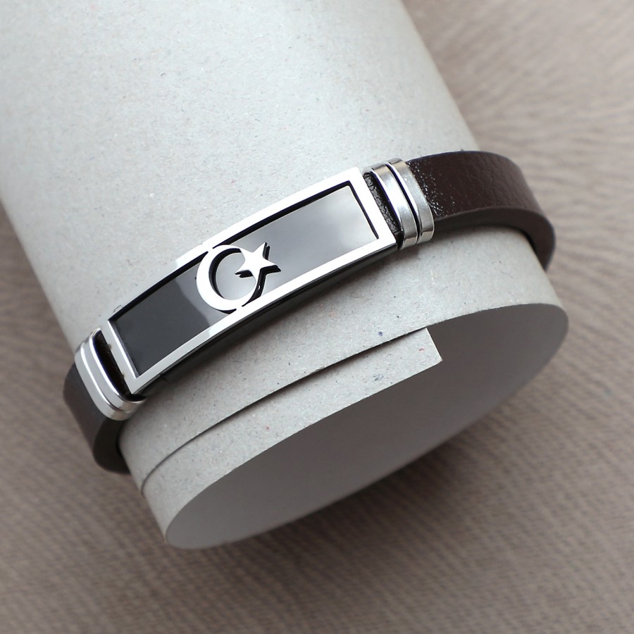 Türk Bayraklı Çelik Bileklik