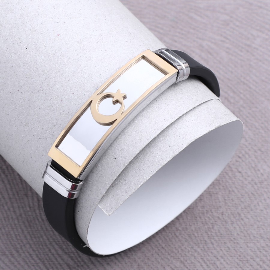 Türk Bayraklı Çelik Bileklik