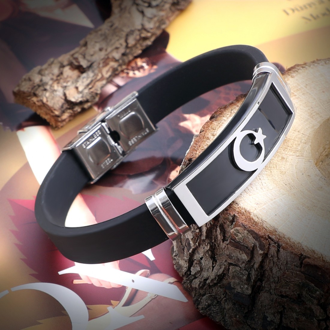 Türk Bayraklı Çelik Bileklik