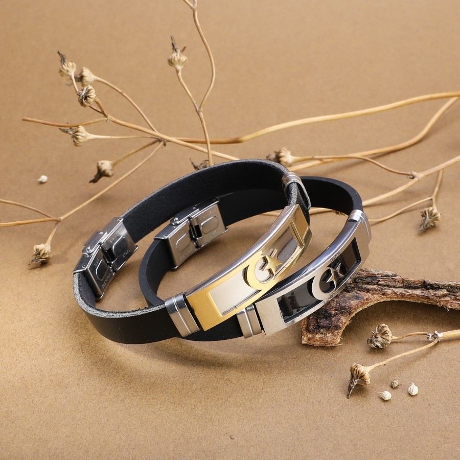 Türk Bayraklı Çelik Bileklik