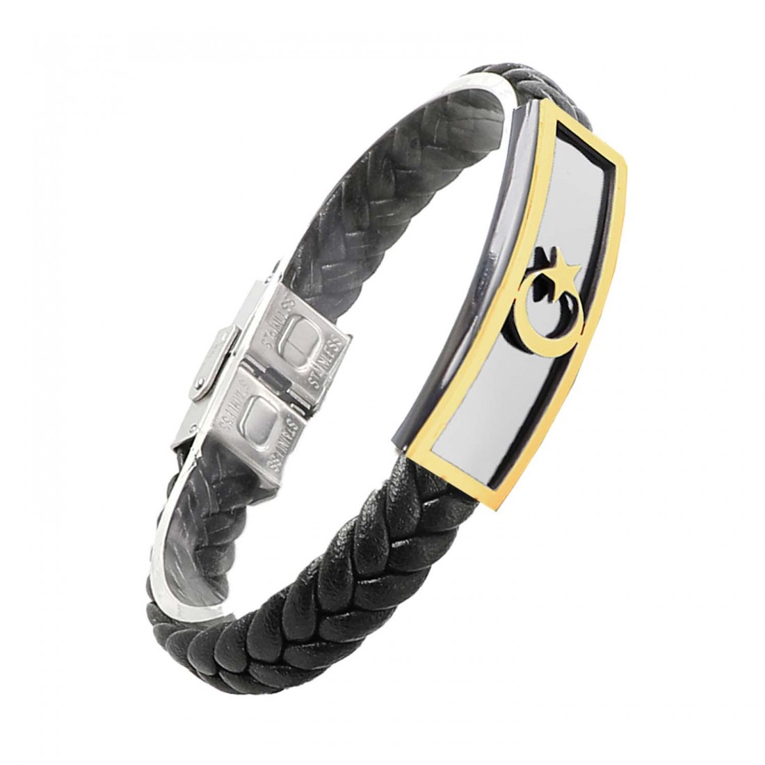 Türk Bayraklı Çelik Bileklik