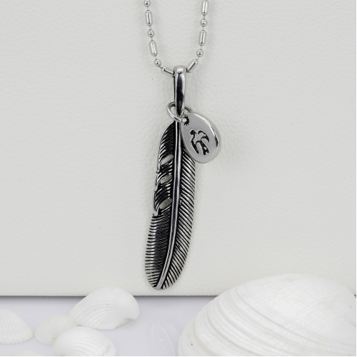 Tüy Çelik Kolye Ucu