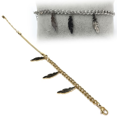 Tüy Kadın Çelik Bileklik