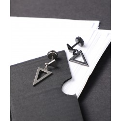 Üçgen Sallantılı Çelik Küpe