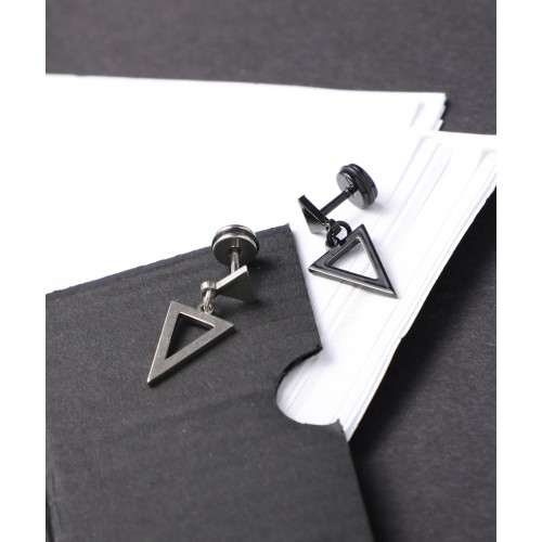 Üçgen Sallantılı Çelik Küpe