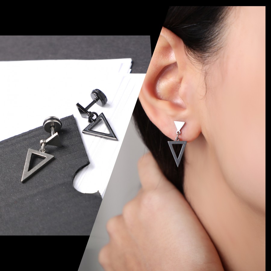 Toptan Üçgen Sallantılı Çelik Küpe Fiyatları