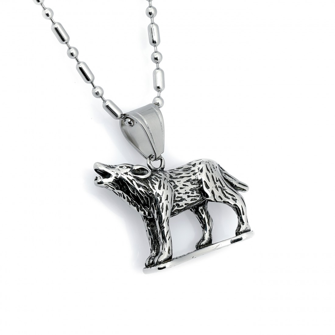 Toptan Uluyan Gök Kurt Çelik Kolye Ucu Fiyatları