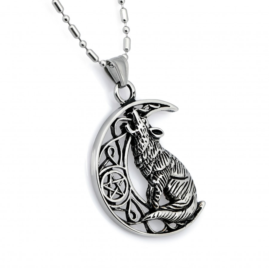 Toptan Uluyan Kurt Fenrir Çelik Kolye Ucu Fiyatları