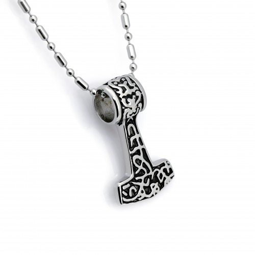 Viking Mjolnir Çelik Kolye Ucu