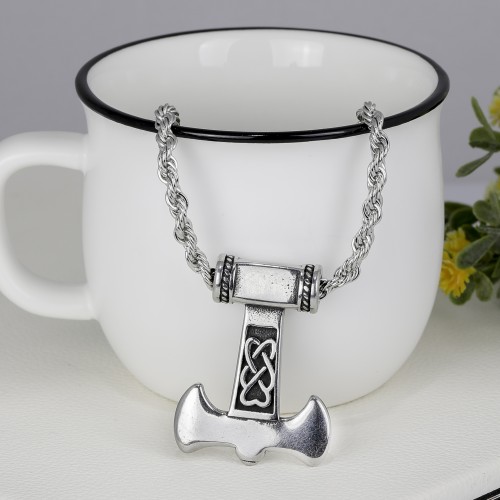Viking Ragnar Baltası Çelik Kolye Ucu