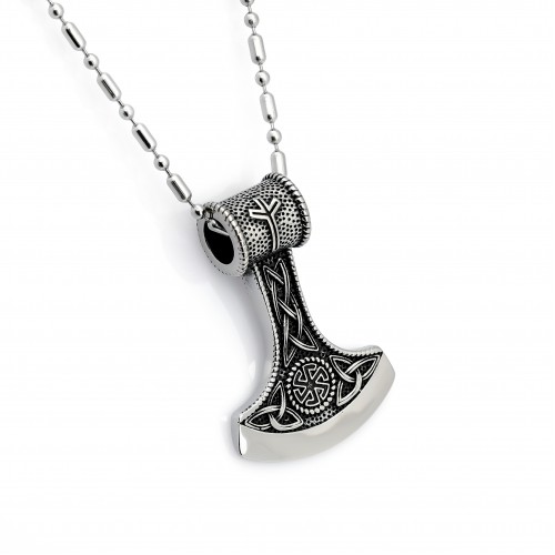 Viking Thor Çekici Çelik Kolye Ucu