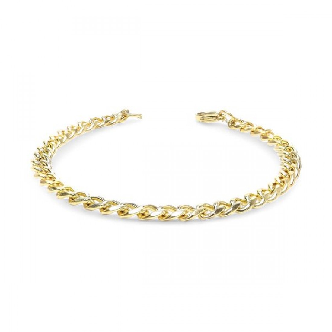 Yassı Mariner Sarı Çelik Zincir Bileklik 1.6X6Mm