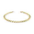 Yassı Mariner Sarı Çelik Zincir Bileklik 1.6X6Mm
