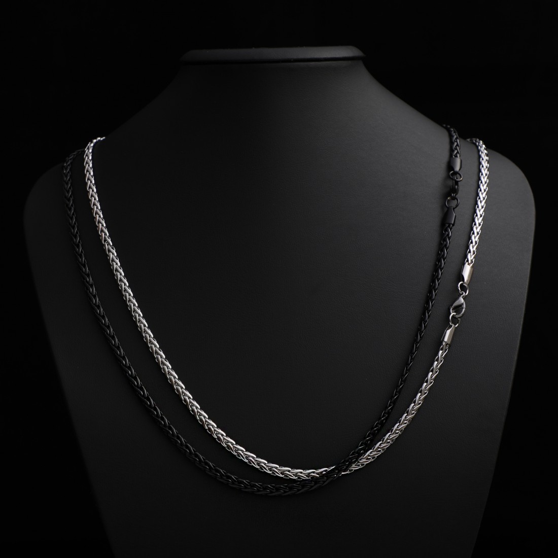 Toptan Yassı Örgülü Çelik Kolye Modeli Fiyatları